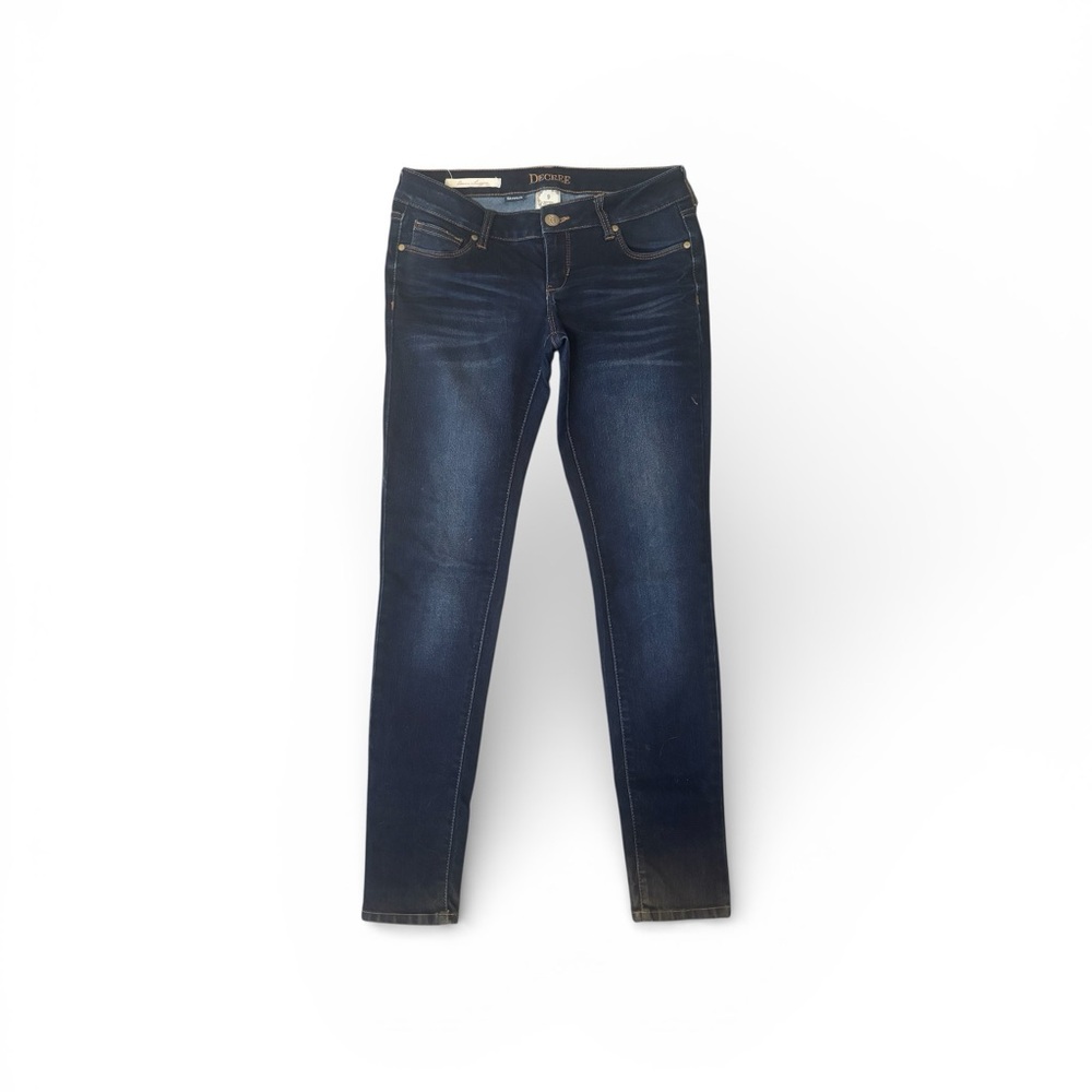 Decree Women's Dark Blue Skinny Denim Leggings, Size 9